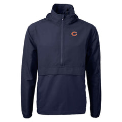 Chicago Bears Cutter & Buck Charter Eco Recycled Anorak Half-Zip Jacket - Navy Jackets
