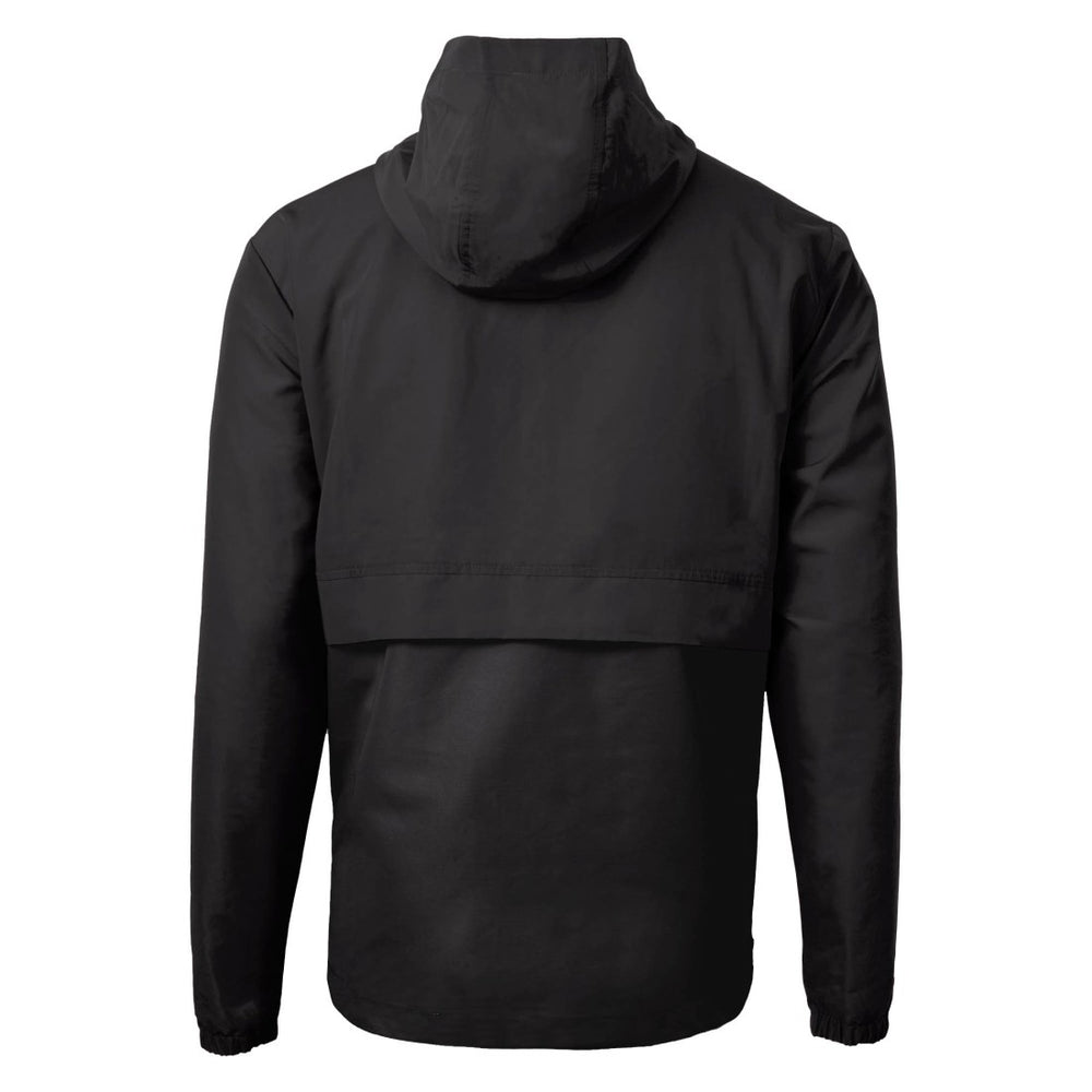 Detroit Lions Cutter & Buck Charter Eco Recycled Anorak Half-Zip Jacket - Black Jackets