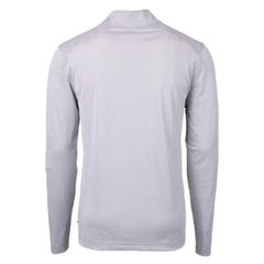 Jacksonville Jaguars Cutter & Buck Virtue Eco Pique Micro Stripe Recycled Quarter-Zip Pullover Top - Gray/White Pullover