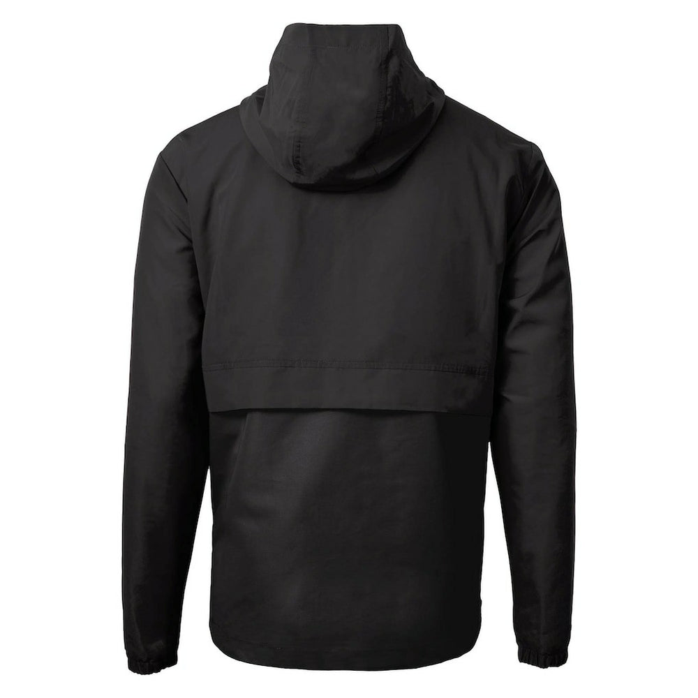 Minnesota Vikings Cutter & Buck Charter Eco Recycled Anorak Half-Zip Jacket - Black Jackets