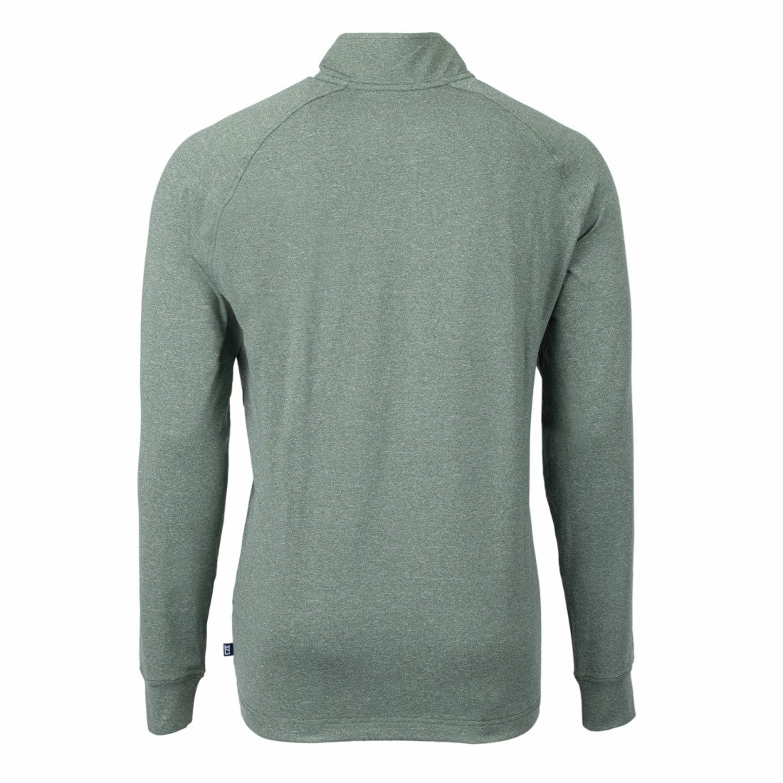 Green Bay Packers Cutter & Buck Adapt Eco Knit Quarter-Zip Pullover Top - Heather Green Pullover