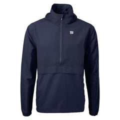 New York Giants Cutter & Buck Charter Eco Recycled Anorak Half-Zip Jacket - Blue Jackets