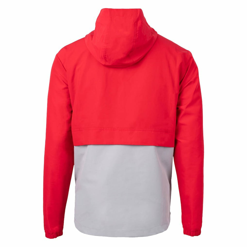 New York Giants Cutter & Buck Charter Eco Recycled Anorak Half-Zip Jacket - Red Jackets