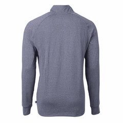 Houston Texans Cutter & Buck Adapt Eco Knit Quarter-Zip Pullover Top - Heather Navy Pullover