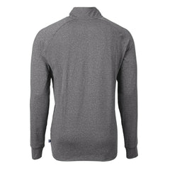 Kansas City Chiefs Cutter & Buck Adapt Eco Knit Quarter-Zip Pullover Top - Heather Black Pullover