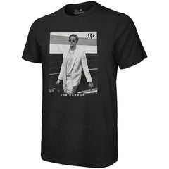Joe Burrow Cincinnati Bengals Majestic Threads Oversized Player Image T-Shirt - Black T-shirts