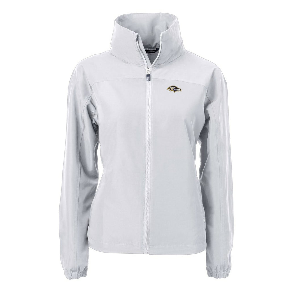 Baltimore Ravens Cutter & Buck Women's Charter Eco Recycled Full-Zip Jacket - Gray Jackets
