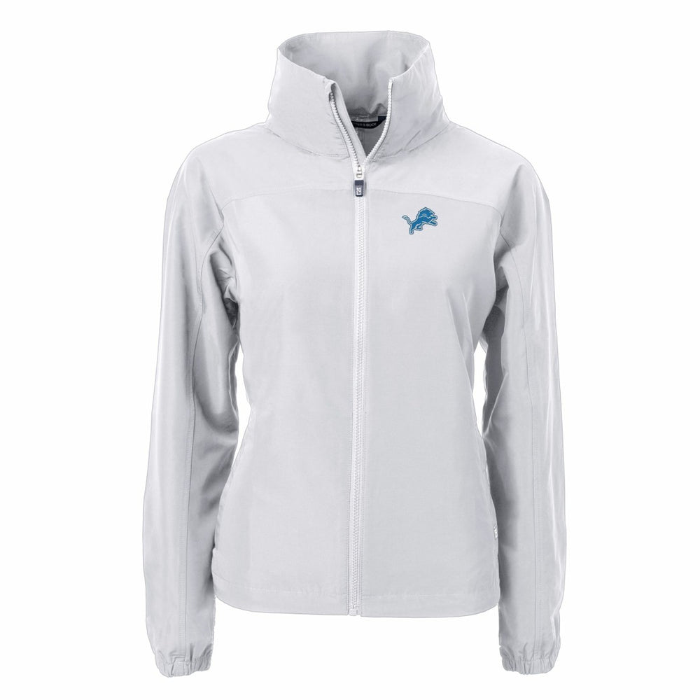 Detroit Lions Cutter & Buck Women's Charter Eco Recycled Full-Zip Jacket - Gray Jackets