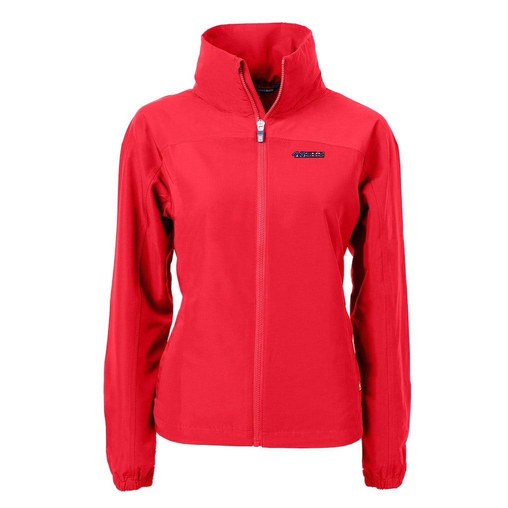 San Francisco 49ers Cutter & Buck Women's Charter Eco Recycled Full-Zip Jacket - Red Jackets