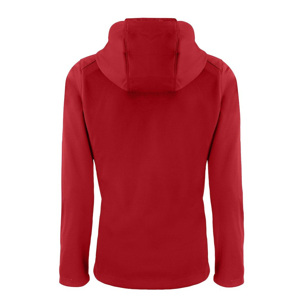 Atlanta Falcons Cutter & Buck Women's Evoke Eco Softshell Recycled Full-Zip Hooded Jacket - Red Jackets
