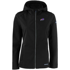 Buffalo Bills Cutter & Buck Women's Evoke Eco Softshell Recycled Full-Zip Hooded Jacket - Black Jackets
