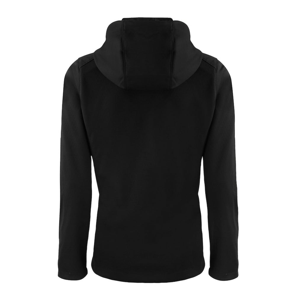 New England Patriots Cutter & Buck Women's Evoke Eco Softshell Recycled Full-Zip Hooded Jacket - Black Jackets