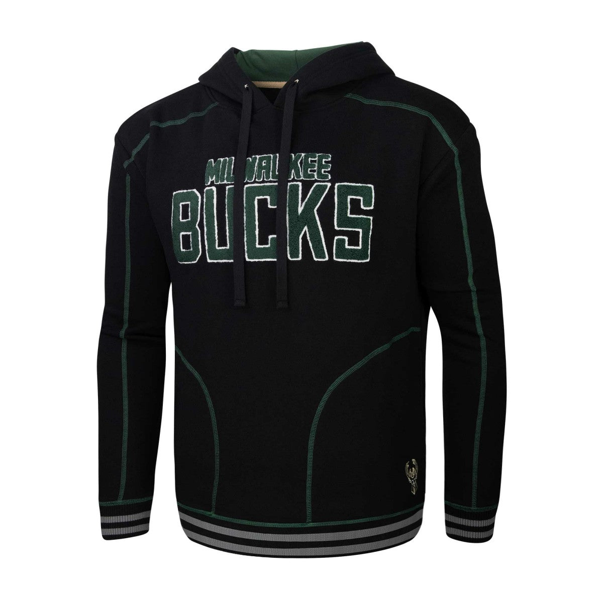 Milwaukee Bucks Stadium Essentials Baseline Pullover Hoodie Black