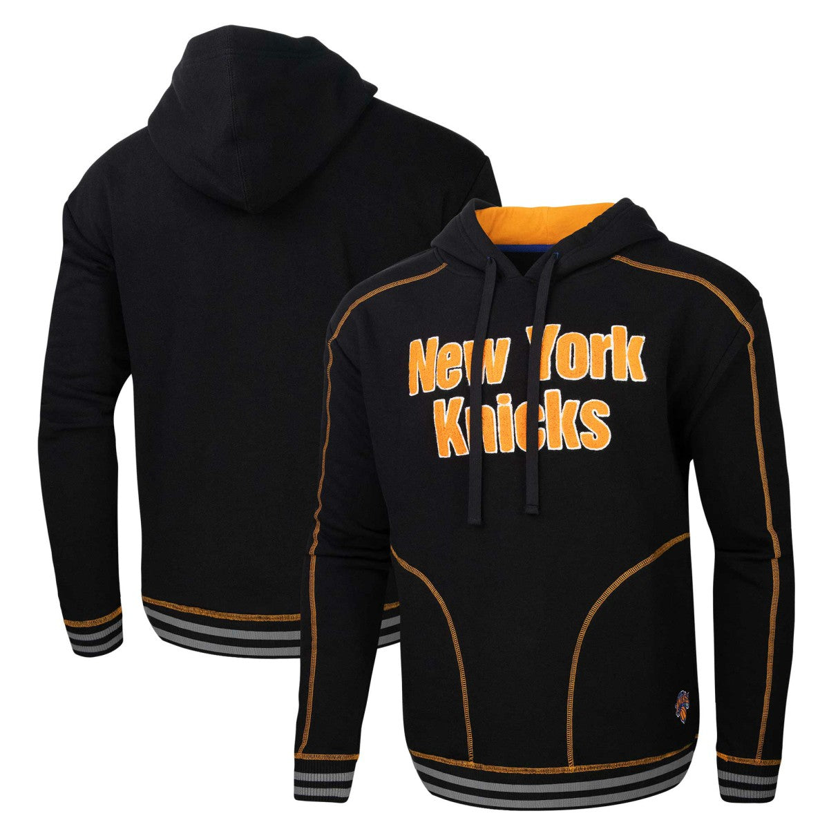 New York Knicks Stadium Essentials Baseline Pullover Hoodie Black