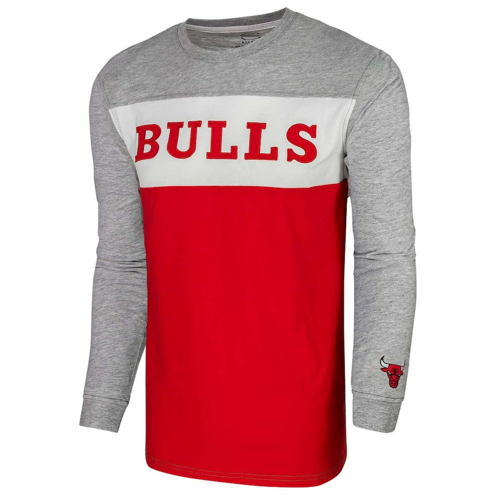 Chicago Bulls Unisex Loge Long Sleeve T-Shirt Heather Gray