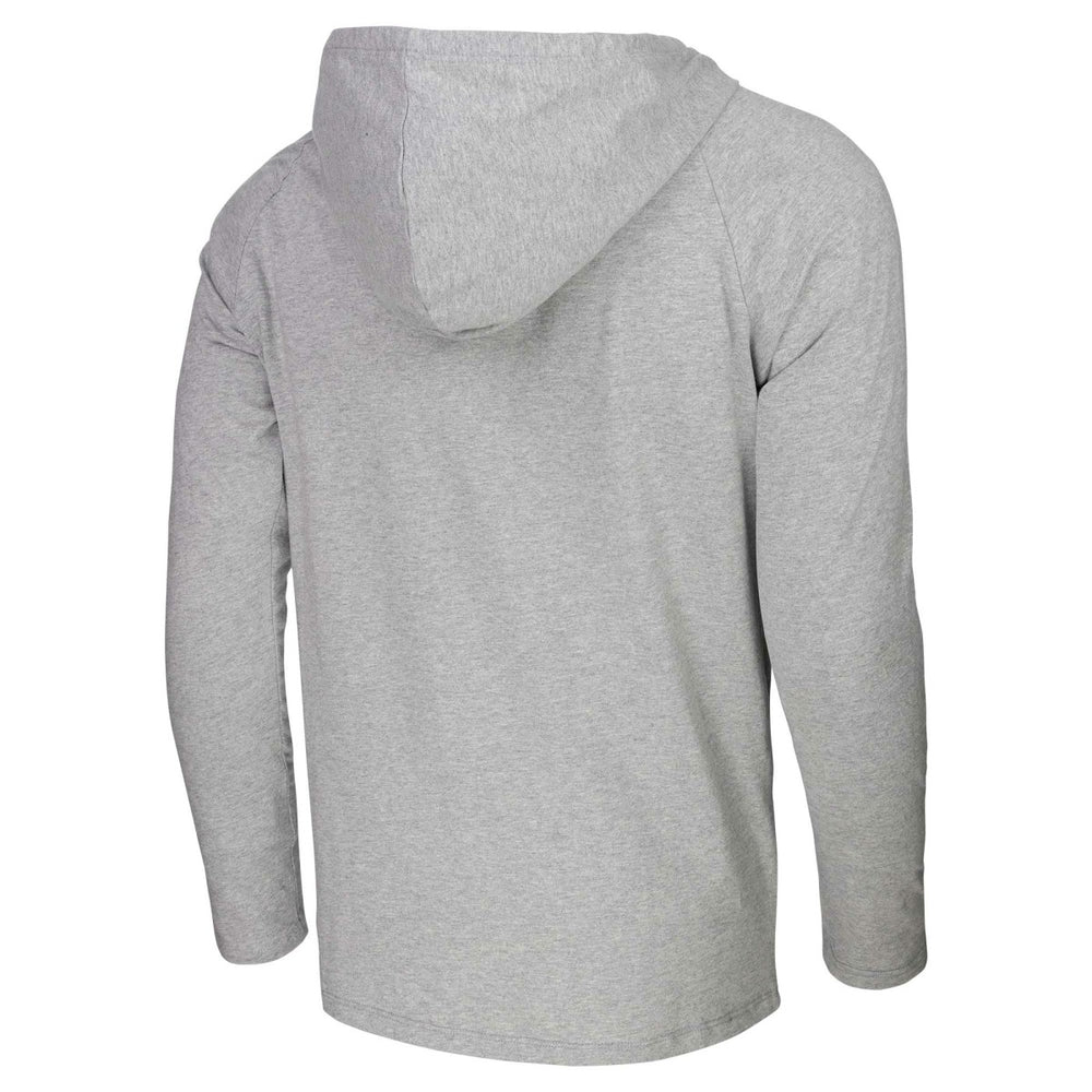 Miami Heat Stadium Essentials Atrium Raglan Long Sleeve Hoodie T-Shirt Heather Gray