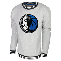 Dallas Mavericks Stadium Essentials Club Level Pullover Sweatshirt Heather Gray