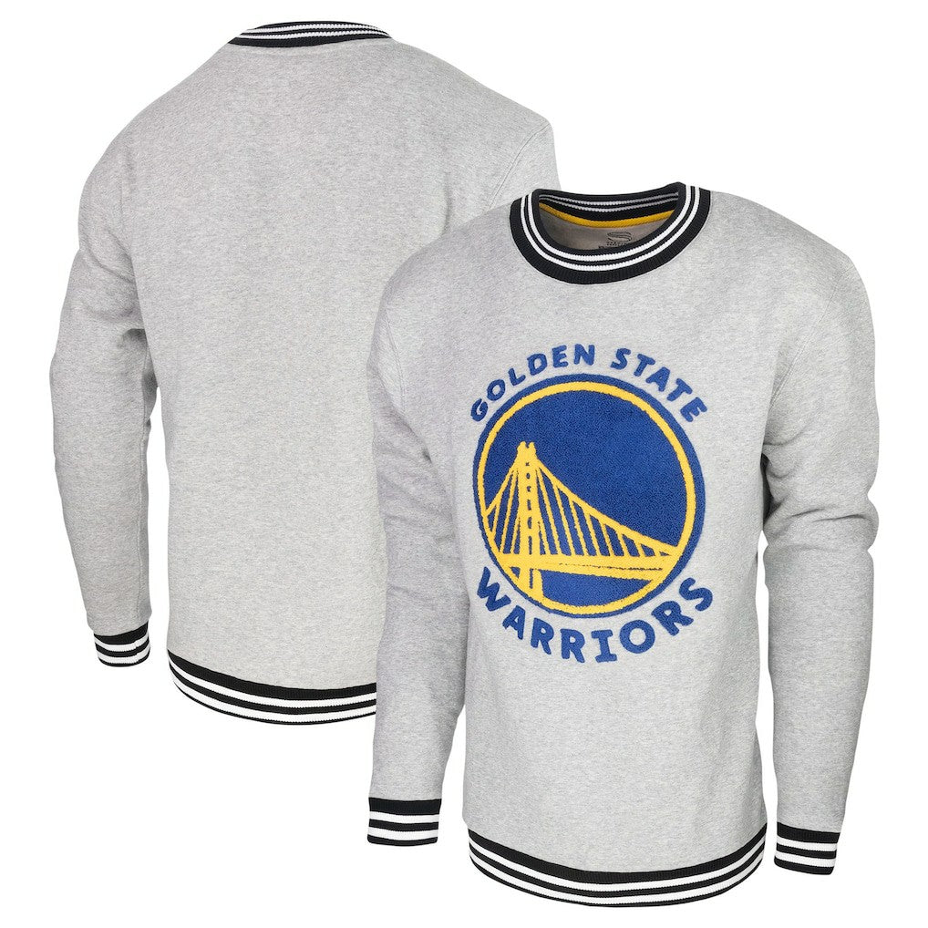 Golden State Warriors Stadium Essentials Club Level Pullover Sweatshirt Heather Gray outlet