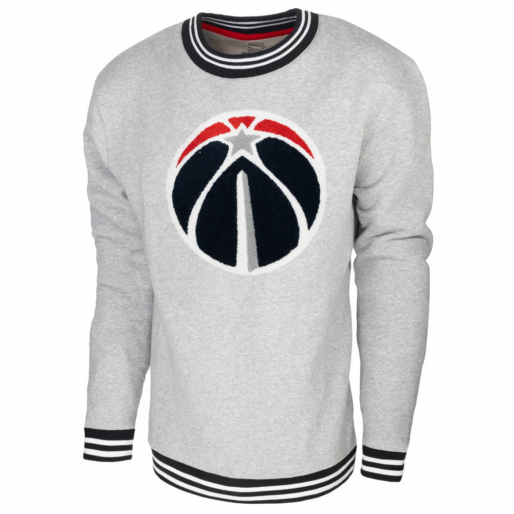 Washington Wizards Stadium Essentials Club Level Pullover Sweatshirt Heather Gray outlet