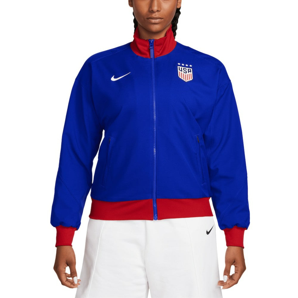 USWNT Women's 2024 Strike Anthem Full-Zip Jacket Royal - Nike for sale