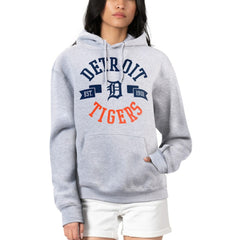 Detroit Tigers G-III 4Her by Carl Banks Women's City Graphic Pullover Hoodie - Heather Gray Hoodies