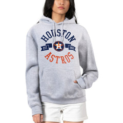 Houston Astros G-III 4Her by Carl Banks Women's City Graphic Pullover Hoodie - Heather Gray Hoodies
