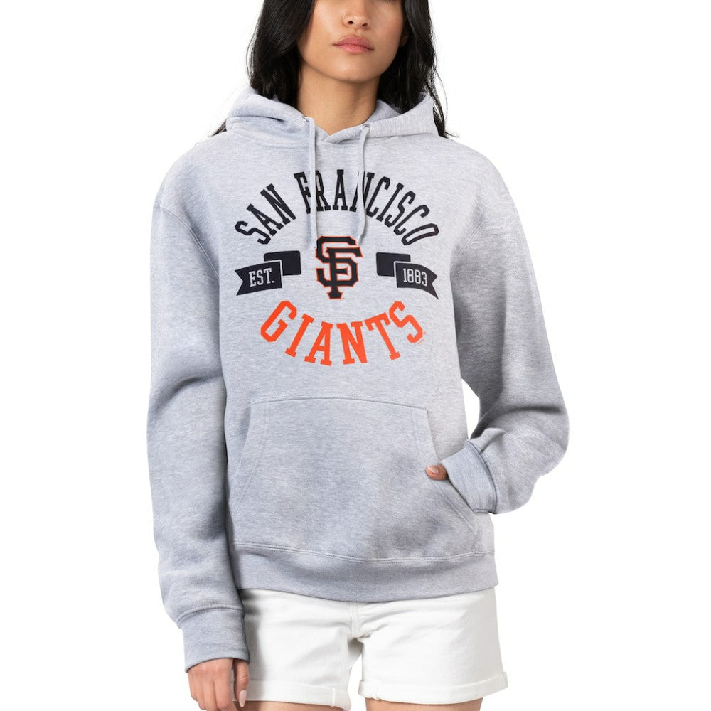 San Francisco Giants G-III 4Her by Carl Banks Women's City Graphic Pullover Hoodie - Heather Gray Hoodies