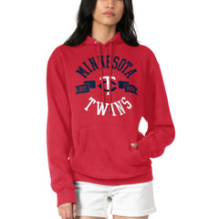 Minnesota Twins G-III 4Her by Carl Banks Women's City Graphic Pullover Hoodie - Red Hoodies