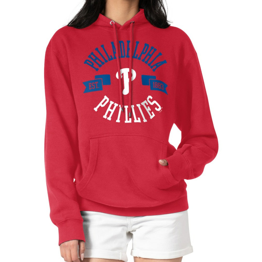 Philadelphia Phillies G-III 4Her by Carl Banks Women's City Graphic Pullover Hoodie - Red Hoodies