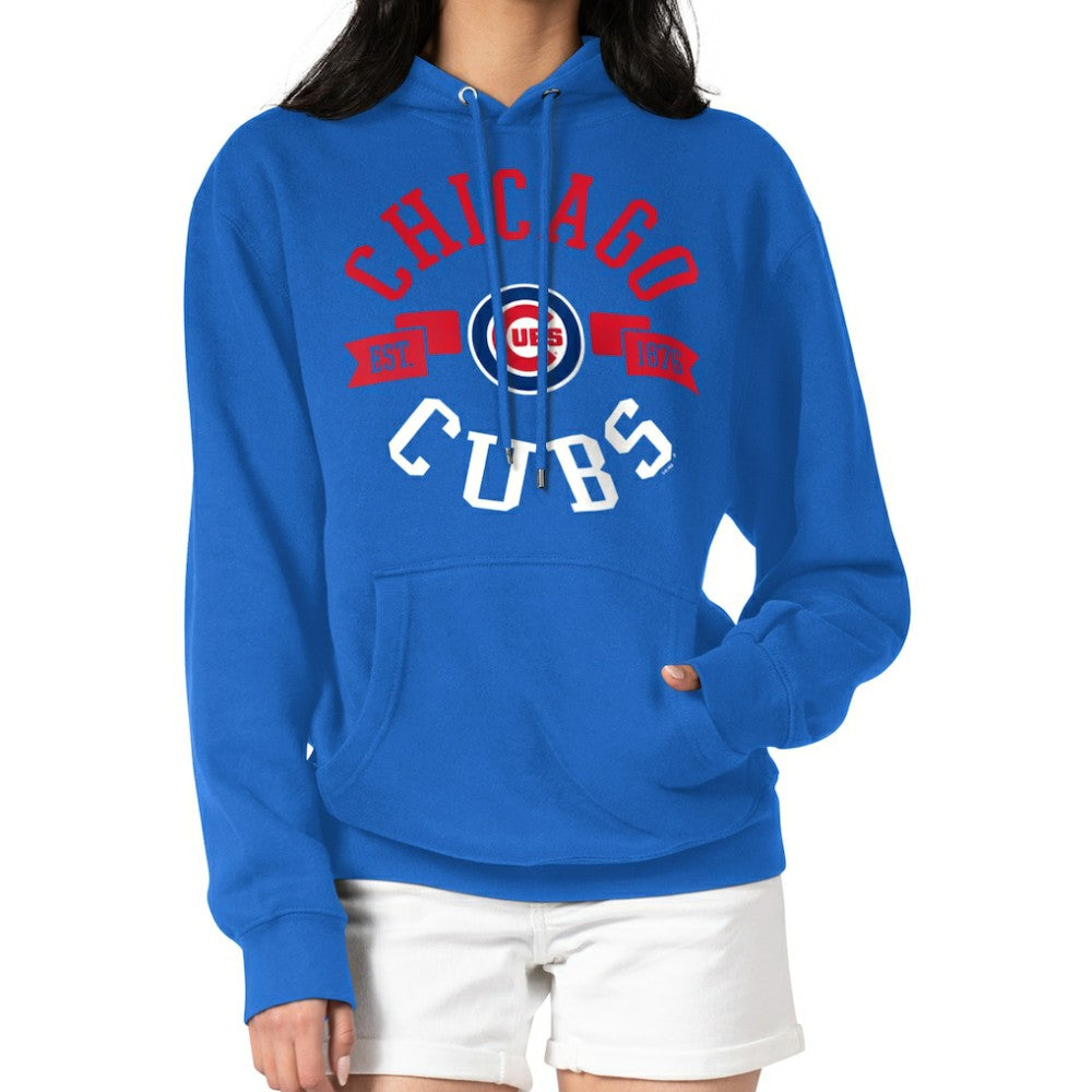 Chicago Cubs G-III 4Her by Carl Banks Women's City Graphic Pullover Hoodie - Royal Hoodies