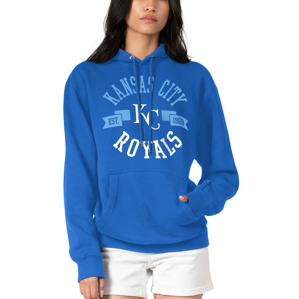 Kansas City Royals G-III 4Her by Carl Banks Women's City Graphic Pullover Hoodie - Royal Hoodies
