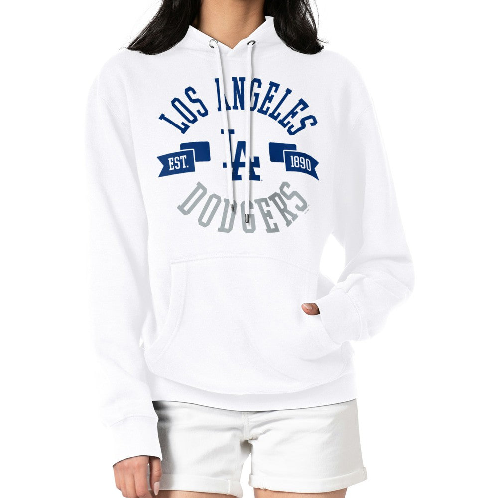 Los Angeles Dodgers G-III 4Her by Carl Banks Women's City Graphic Pullover Hoodie - White Hoodies