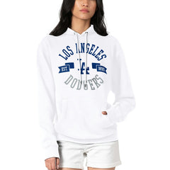 Los Angeles Dodgers G-III 4Her by Carl Banks Women's City Graphic Pullover Hoodie - White Hoodies