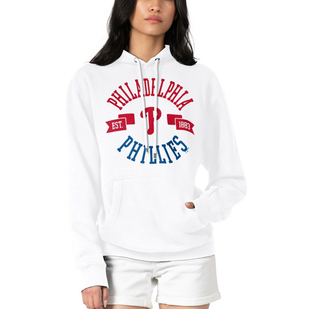 Philadelphia Phillies G-III 4Her by Carl Banks Women's City Graphic Pullover Hoodie - White Hoodies