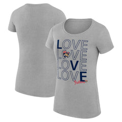 Florida Panthers G-III 4Her by Carl Banks Women's Super-Slim Fit Lightweight Hockey Love T-Shirt - Heather Gray | US 200617510
