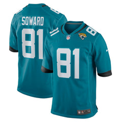 R. Jay Soward Jacksonville Jaguars Retired Player Team Game Jersey - Teal Jerseys