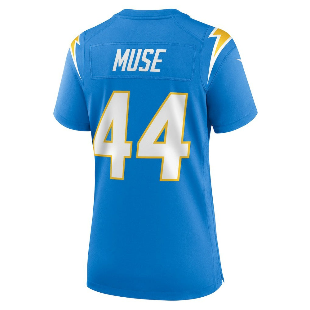 Tanner Muse Los Angeles Chargers Women's Team Game Jersey - Powder Blue Jerseys