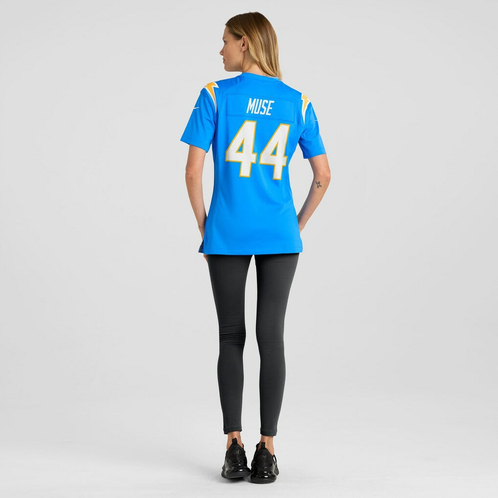 Tanner Muse Los Angeles Chargers Women's Team Game Jersey - Powder Blue Jerseys