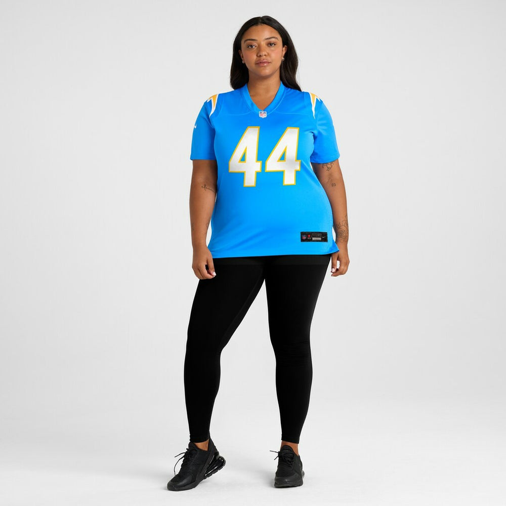 Tanner Muse Los Angeles Chargers Women's Team Game Jersey - Powder Blue Jerseys
