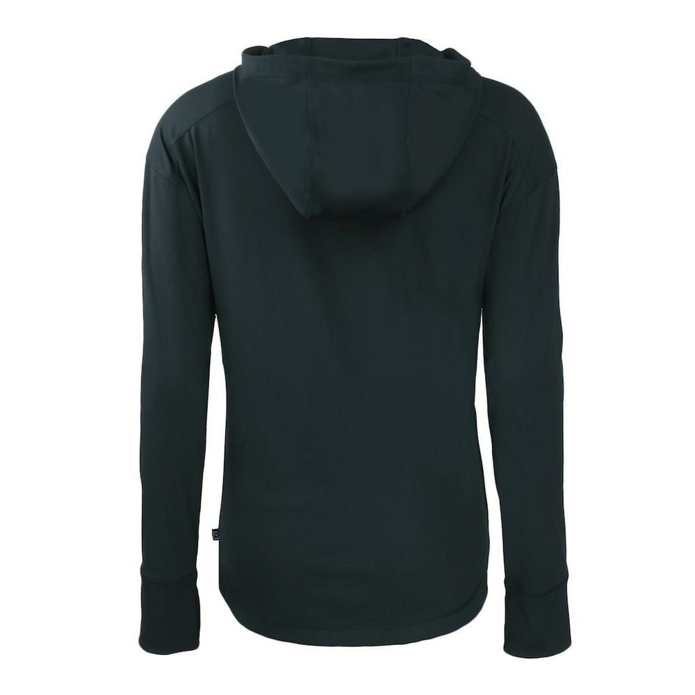 Chicago Bears Cutter & Buck Women's Throwback Daybreak Eco Recycled Half-Zip Hoodie - Navy Hoodies