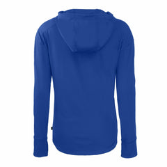 Denver Broncos Cutter & Buck Women's Throwback Daybreak Eco Recycled Half-Zip Hoodie - Blue Hoodies