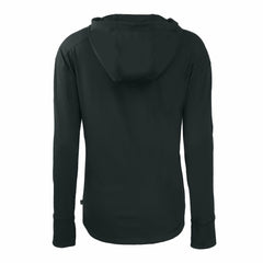 New York Jets Cutter & Buck Women's Throwback Daybreak Eco Recycled Half-Zip Hoodie - Black Hoodies