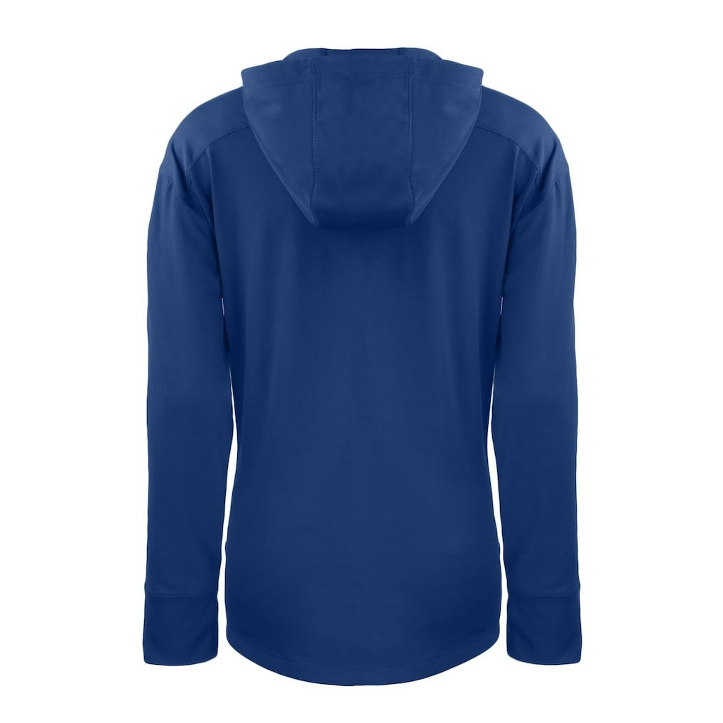 Buffalo Bills Cutter & Buck Women's Throwback Daybreak Eco Recycled Half-Zip Hoodie - Royal Hoodies