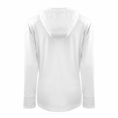 Chicago Bears Cutter & Buck Women's Throwback Daybreak Eco Recycled Half-Zip Hoodie - White Hoodies
