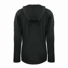 Detroit Lions Cutter & Buck Women's Throwback Daybreak Eco Recycled Half-Zip Hoodie - Black Hoodies