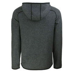 Cleveland Browns Cutter & Buck Throwback Mainsail Sweater-Knit Full-Zip Hoodie - Heather Charcoal Hoodies