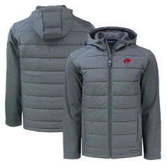 Buffalo Bills Cutter & Buck Throwback Evoke Hybrid Eco Softshell Recycled Full-Zip Hoodie Jacket - Gray Hoodies