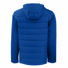 Seattle Seahawks Cutter & Buck Throwback Evoke Hybrid Eco Softshell Recycled Full-Zip Hoodie Jacket - Royal Hoodies