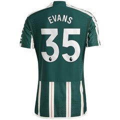 Jonny Evans Manchester United 2023/24 Away Player Jersey – Green - Adidas on sale