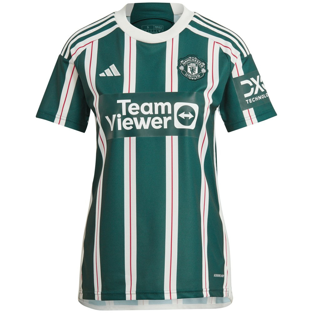 Alejandro Garnacho Manchester United Women's 2023/24 Away Replica Player Jersey – Green - Adidas outlet